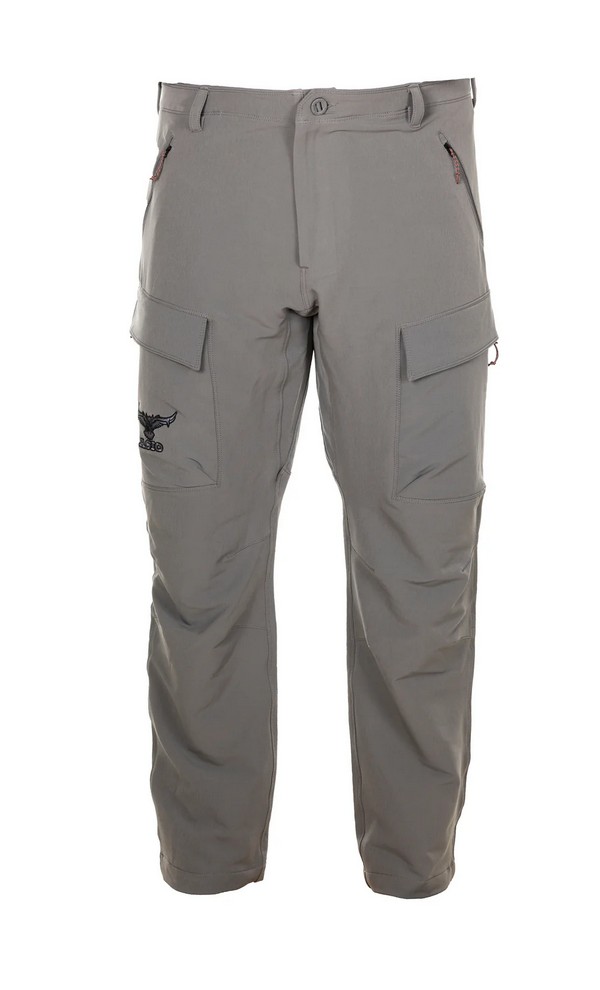 gray solid midweight pants